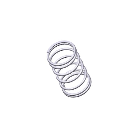 ZORO APPROVED SUPPLIER Compression Spring, O= .953, L= 1.63, W= .074 G809960649